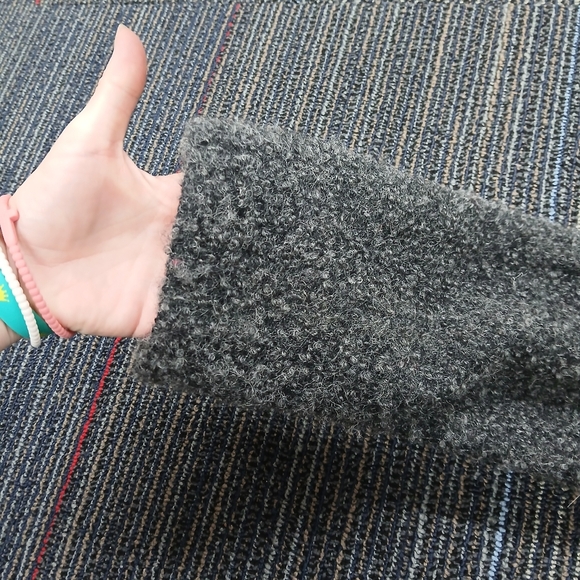 Vintage Mario De Pinto Gray Wool Tweed Pea Coat Medium - Picture 4 of 7